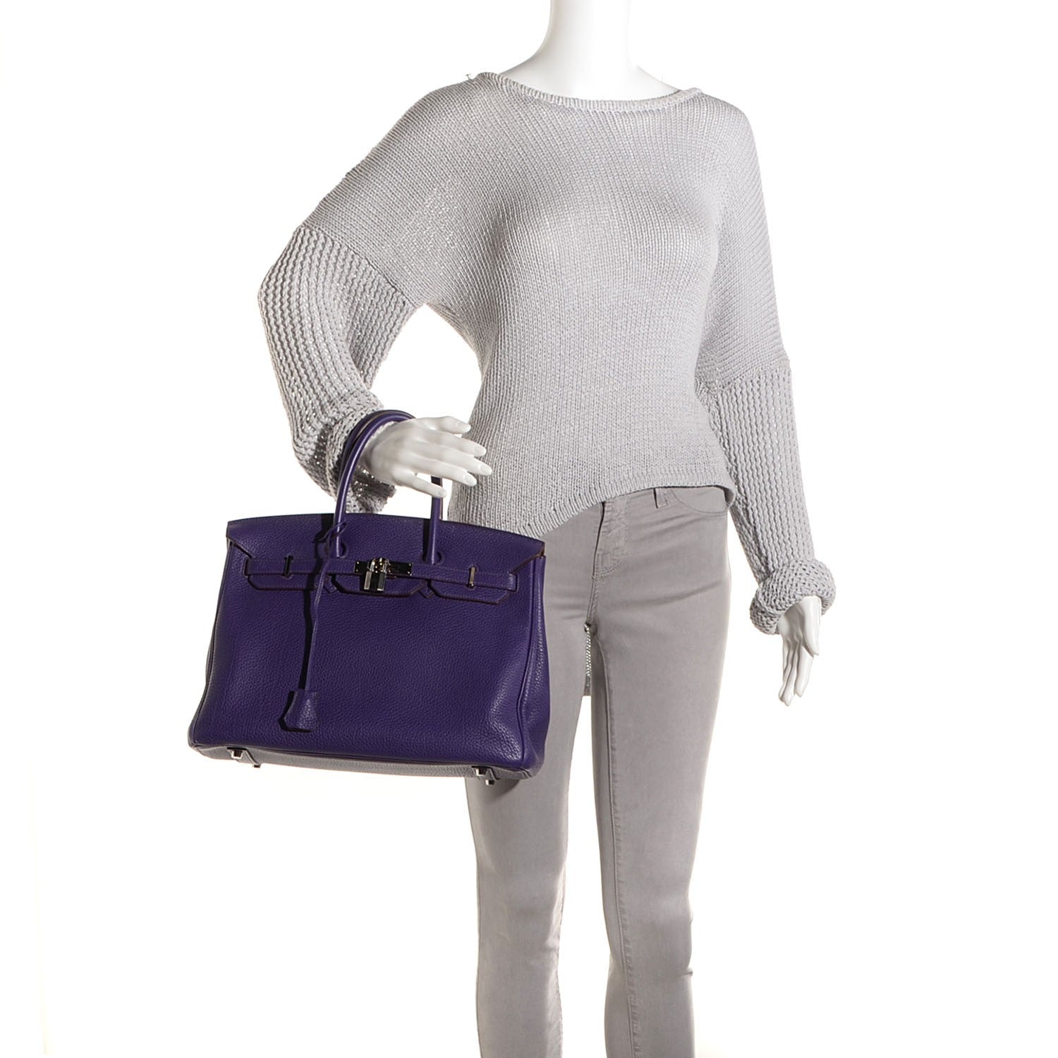 Hermes Togo Birkin 35 Iris 2 of 19