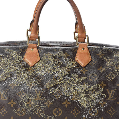 Louis Vuitton Monogram Dentelle Speedy 30 Gold 8 of 10