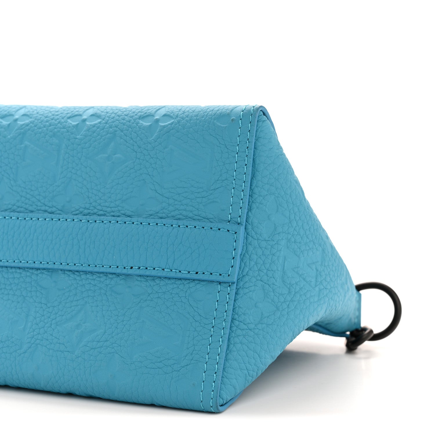 Louis Vuitton Taurillon Monogram Triangle Messenger Turquoise 10 of 12