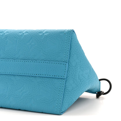 Louis Vuitton Taurillon Monogram Triangle Messenger Turquoise 10 of 12