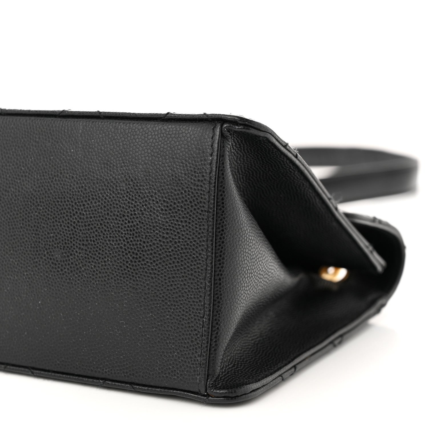 Chanel Caviar Diamond Stitched Square Flap Shoulder Bag Black 10 of 10