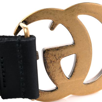 Gucci Faded Calfskin Double G 40mm Belt 80 32 Black 7 of 7