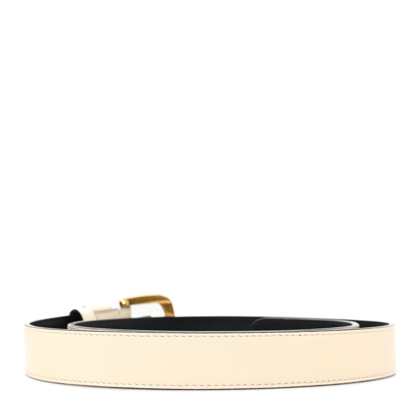 Calfskin VLogo Signature 30mm Belt 85 34 White