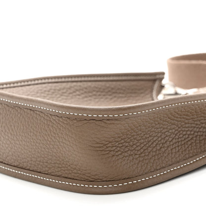 Hermes Taurillon Clemence Evelyne TPM Etoupe 10 of 11