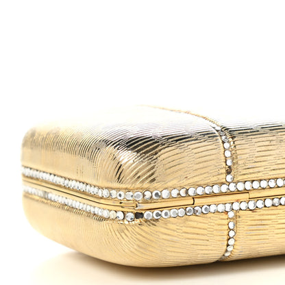 Judith Leiber Crystal Minaudiere Clutch Gold 6 of 25