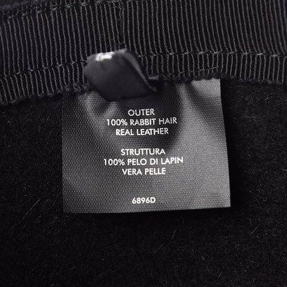 Gucci Felt Horsebit Fedora Hat L Black 6 of 6