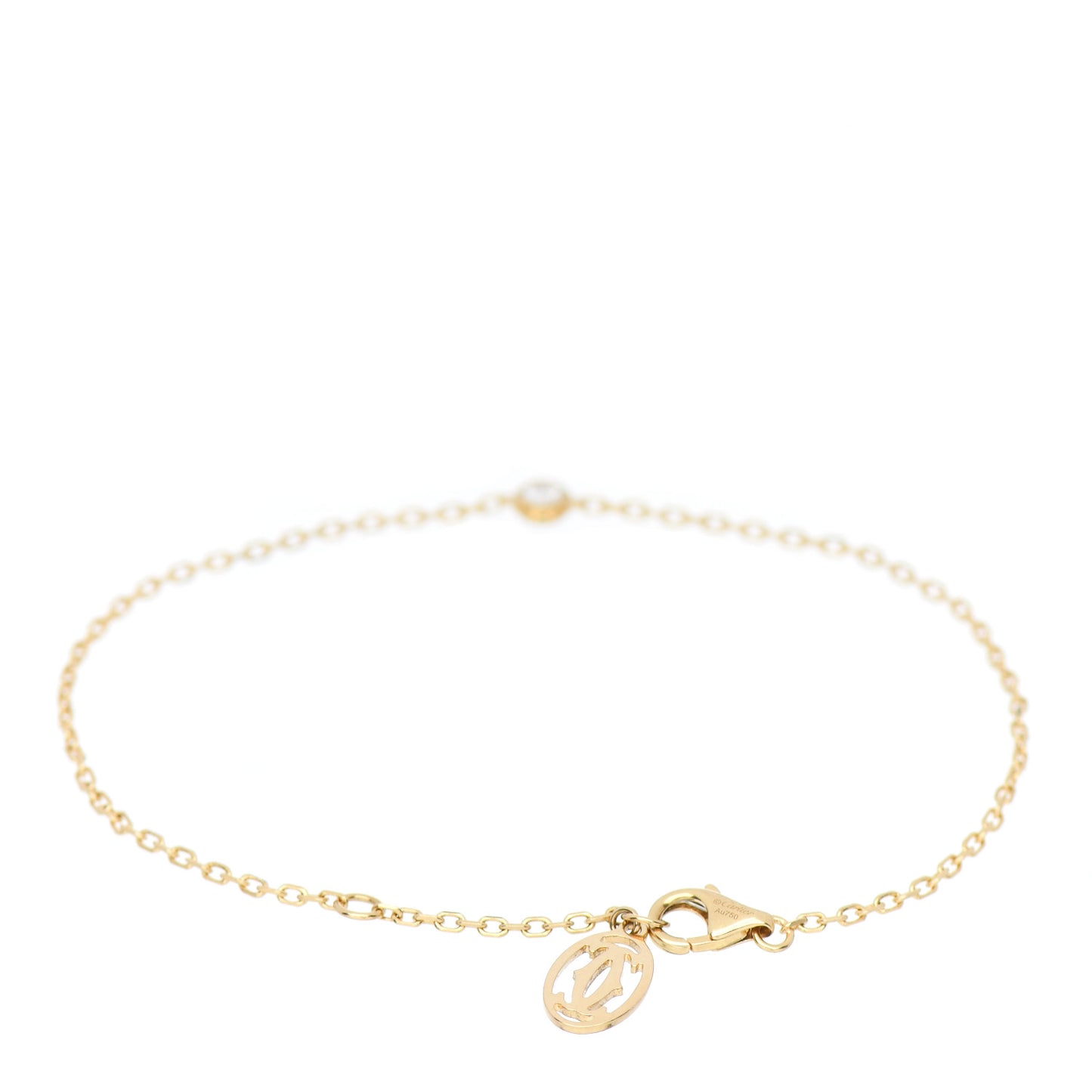 18K Yellow Gold Diamond SM D'Amour Bracelet