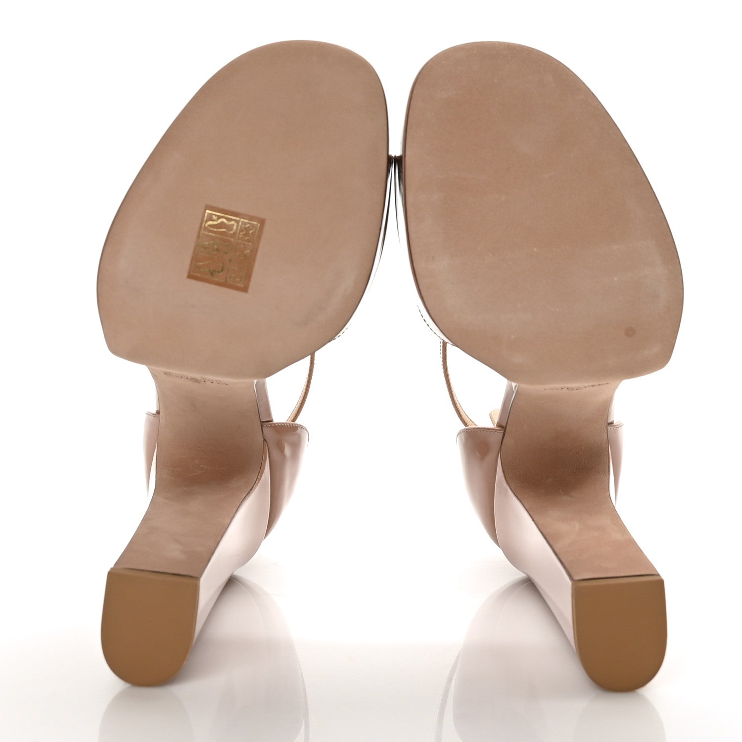 Valentino Garavani Patent Tan-Go 55/155mm Platform Sandals 39.5 Rose Cannelle 5 of 8