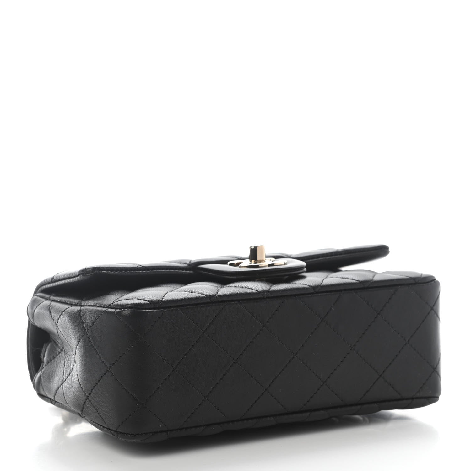 Chanel Lambskin Quilted Mini Rectangular Flap Black 4 of 9