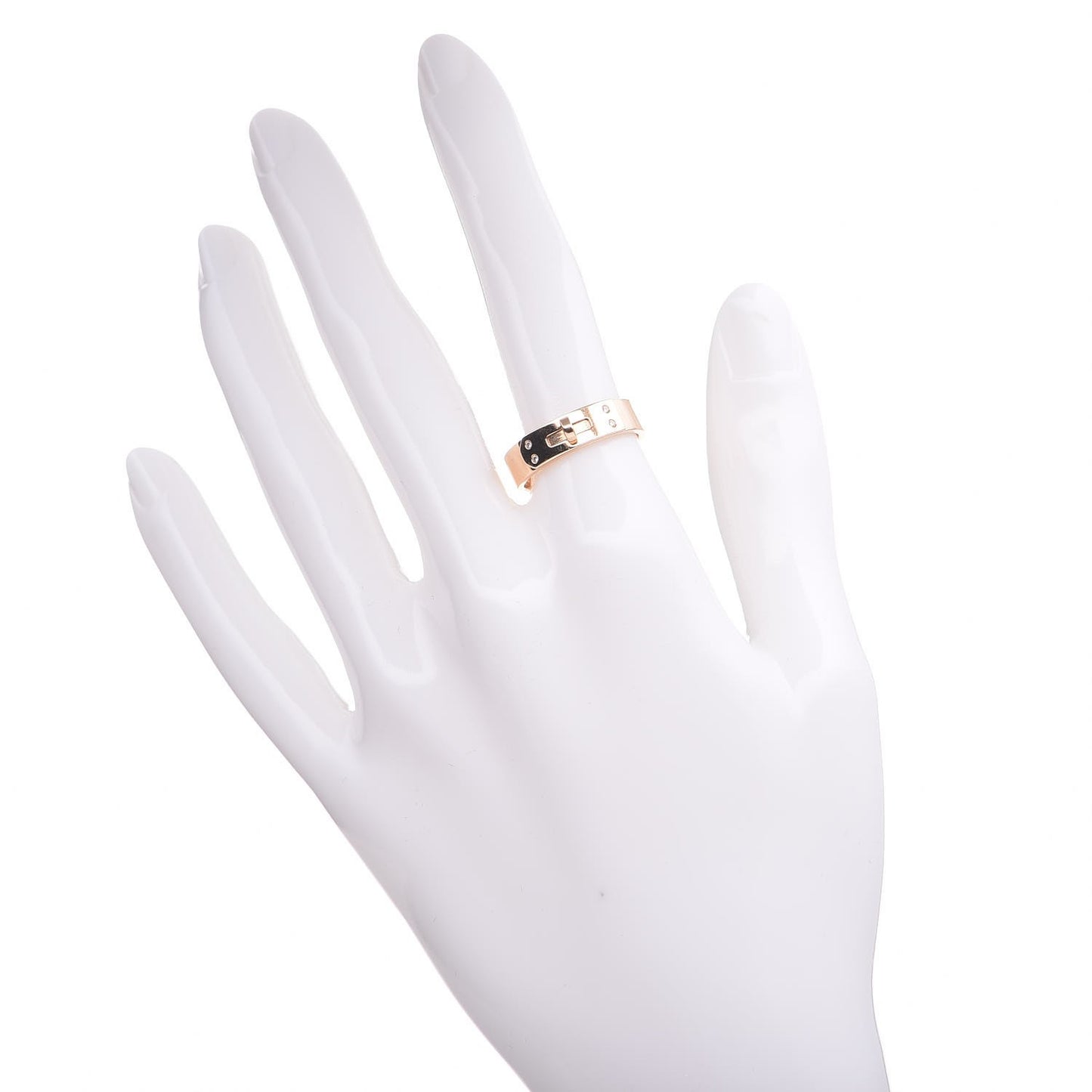 18K Rose Gold Diamond PM Kelly Ring 54 6.75