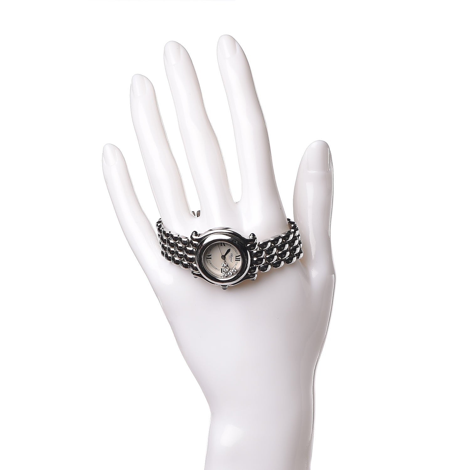 Chopard Stainless Steel 5 Diamond 26mm Happy Sport Quartz Watch 2 of 7