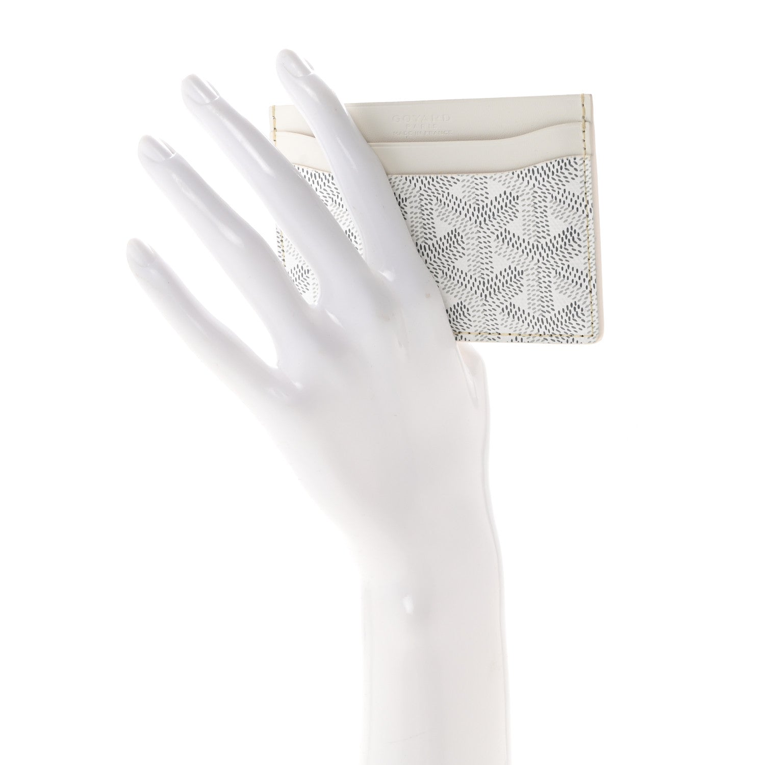 Goyard Goyardine Saint Sulpice Card Holder White 2 of 8