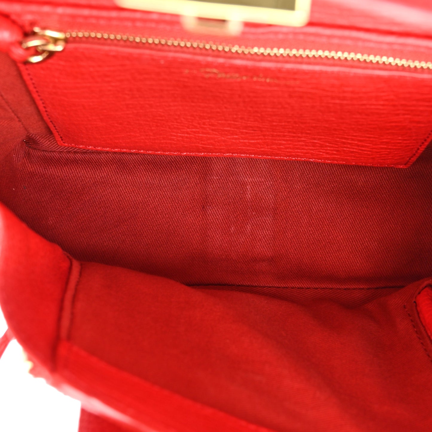 Textured Calfskin Mini Pashli Satchel Red