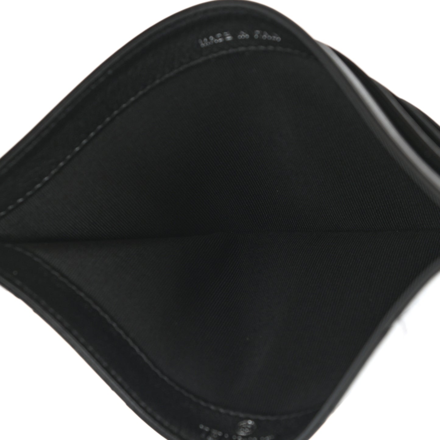 Patent Quilted Travel Wallet Black