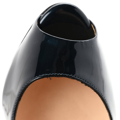 Christian Louboutin Patent Lady Z 120 Pumps 39 Dark Blue 10 of 10