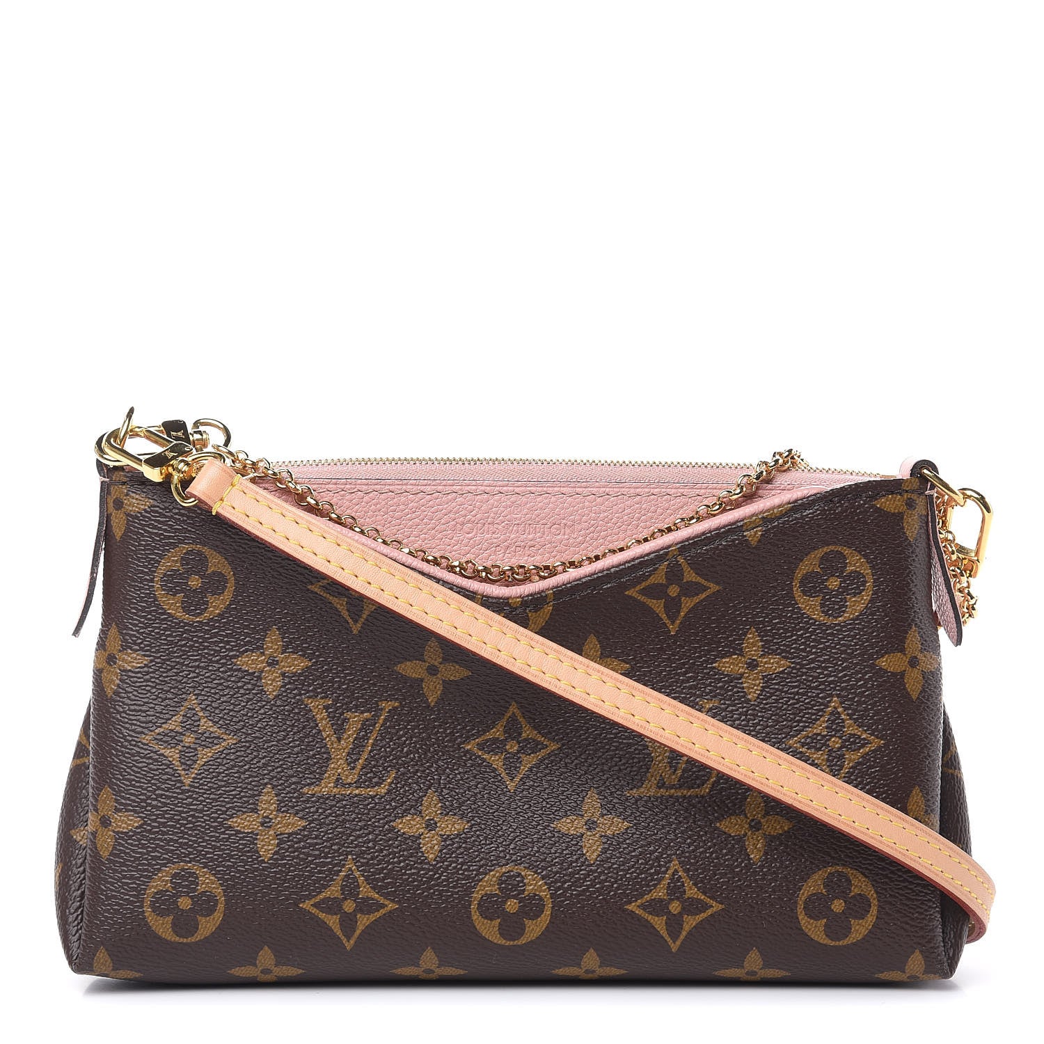 Louis Vuitton Monogram Pallas Clutch Rose Poudre 1 of 12