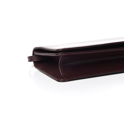 Saint Laurent Smooth Calfskin Medium Marquage Clutch Bordeaux 5 of 9