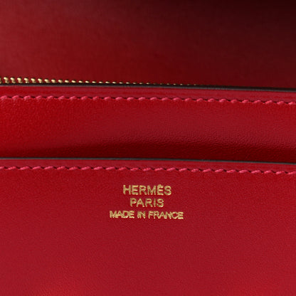 Hermes Tadelakt Constance Long Wallet Rouge Vif 6 of 8