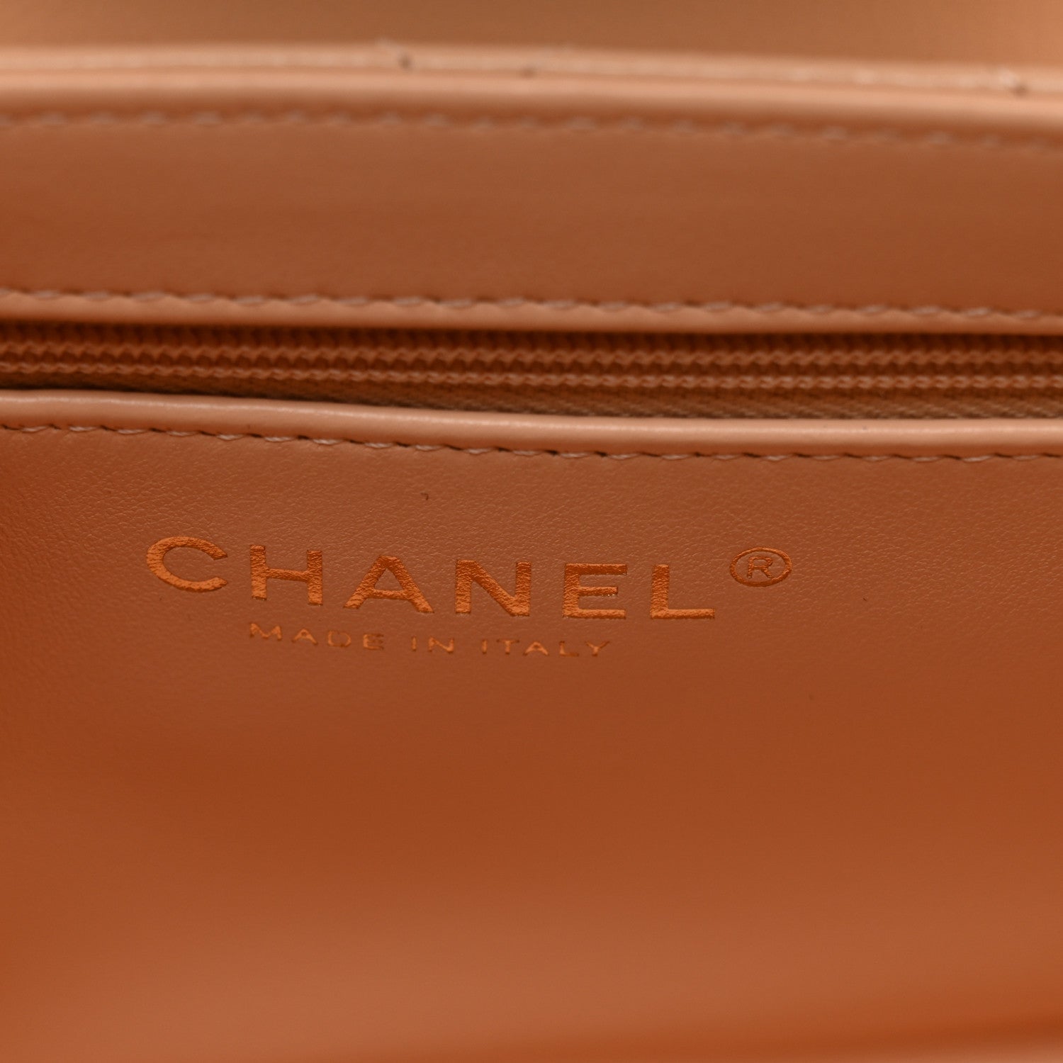 Chanel Shiny Aged Calfskin Quilted Nano Kelly Shopper Beige 6 of 10