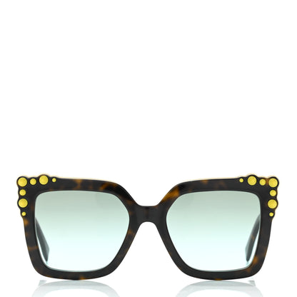 Fendi Studded Can Eye Sunglasses FF 0260/S Havana White 2 of 7