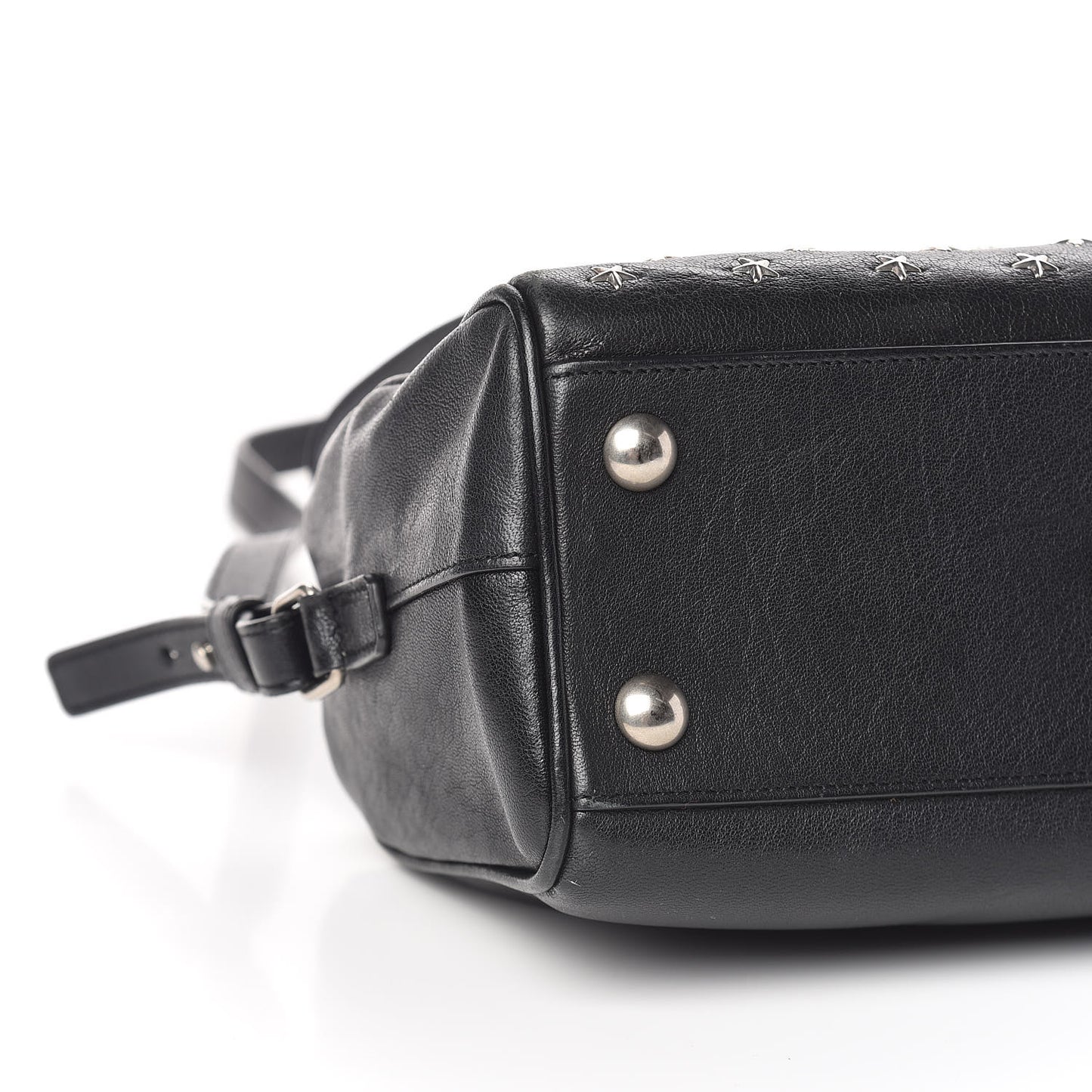 Calfskin Star Studded Classic Baby Duffle Black