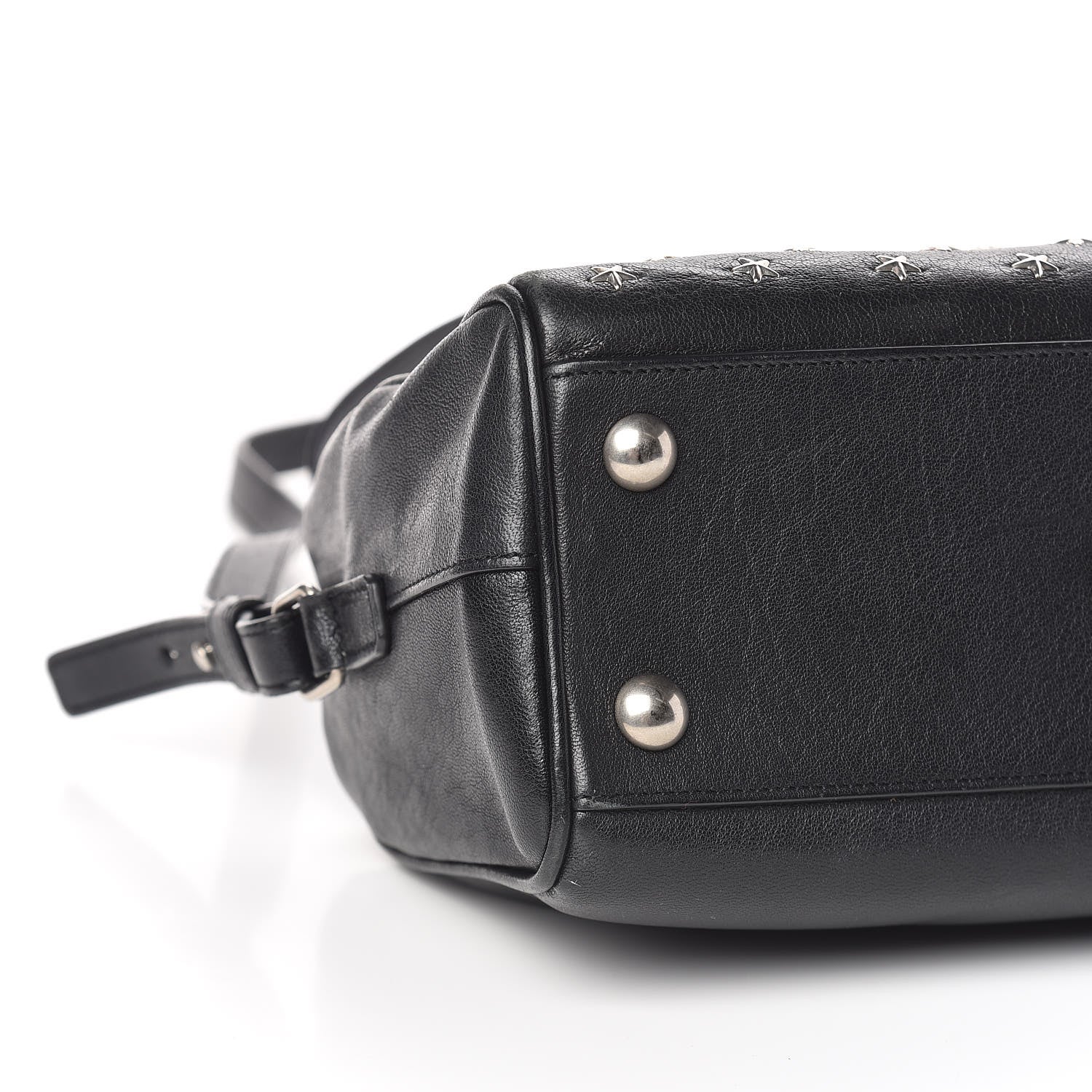 Saint Laurent Calfskin Star Studded Classic Baby Duffle Black 9 of 11