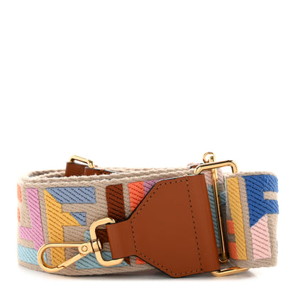 Fendi Canvas Calfskin FF 1974 Adjustable Strap You Multicolor Cuoio 1 of 7