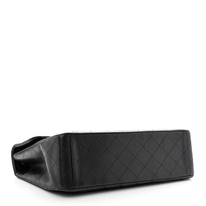 Chanel Lambskin Quilted XL Jumbo Single Flap Black 4 of 14