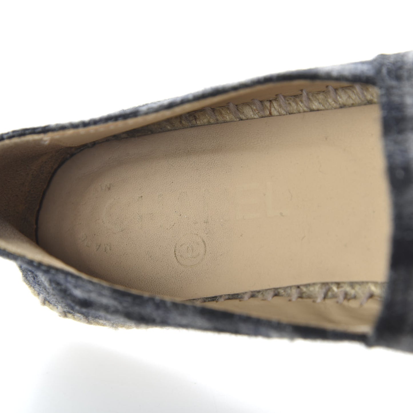 Flannel CC Espadrilles 36 Dark Grey Black