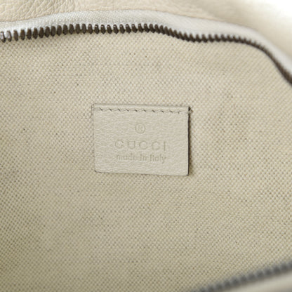 Gucci Grained Calfskin Logo Belt Bag White 5 of 9