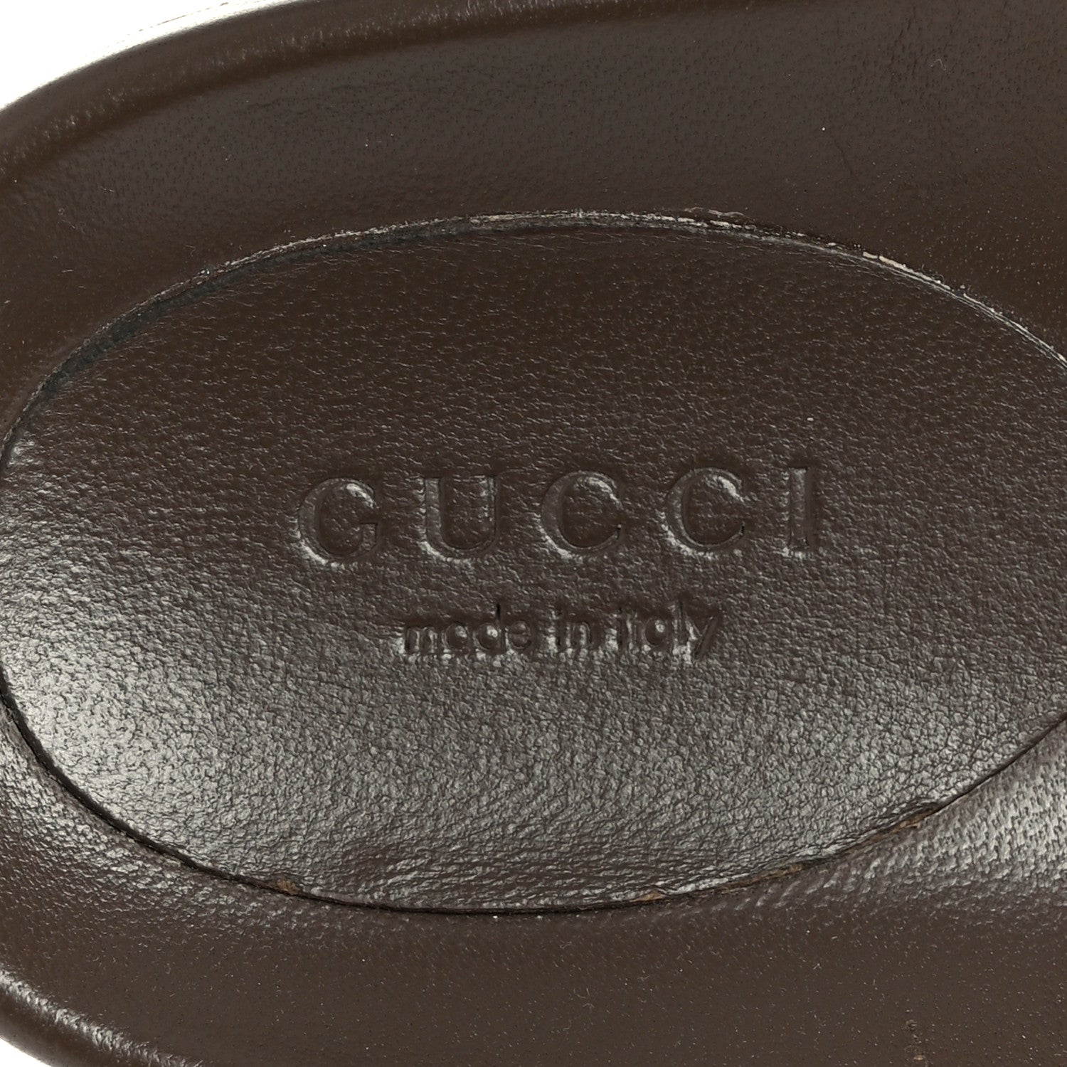 Gucci GG Supreme Monogram Miro Soft Calfskin Womens Horsebit Slippers 38 Beige Ebony New Acero 7 of 10