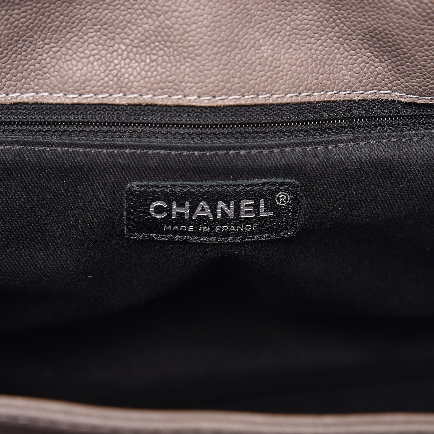 Chanel Washed Caviar Mademoiselle Accordion Flap Brown 6 of 13