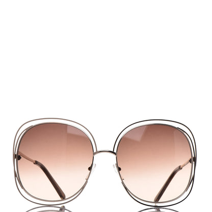 Chloe Oversized Round Sunglasses CE126S Gold 2 of 8