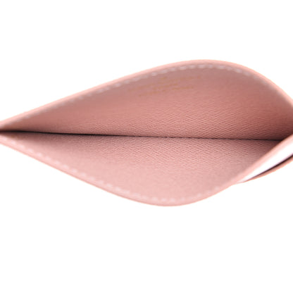 Louis Vuitton Damier Azur Daily Card Holder Rose Ballerine 5 of 8