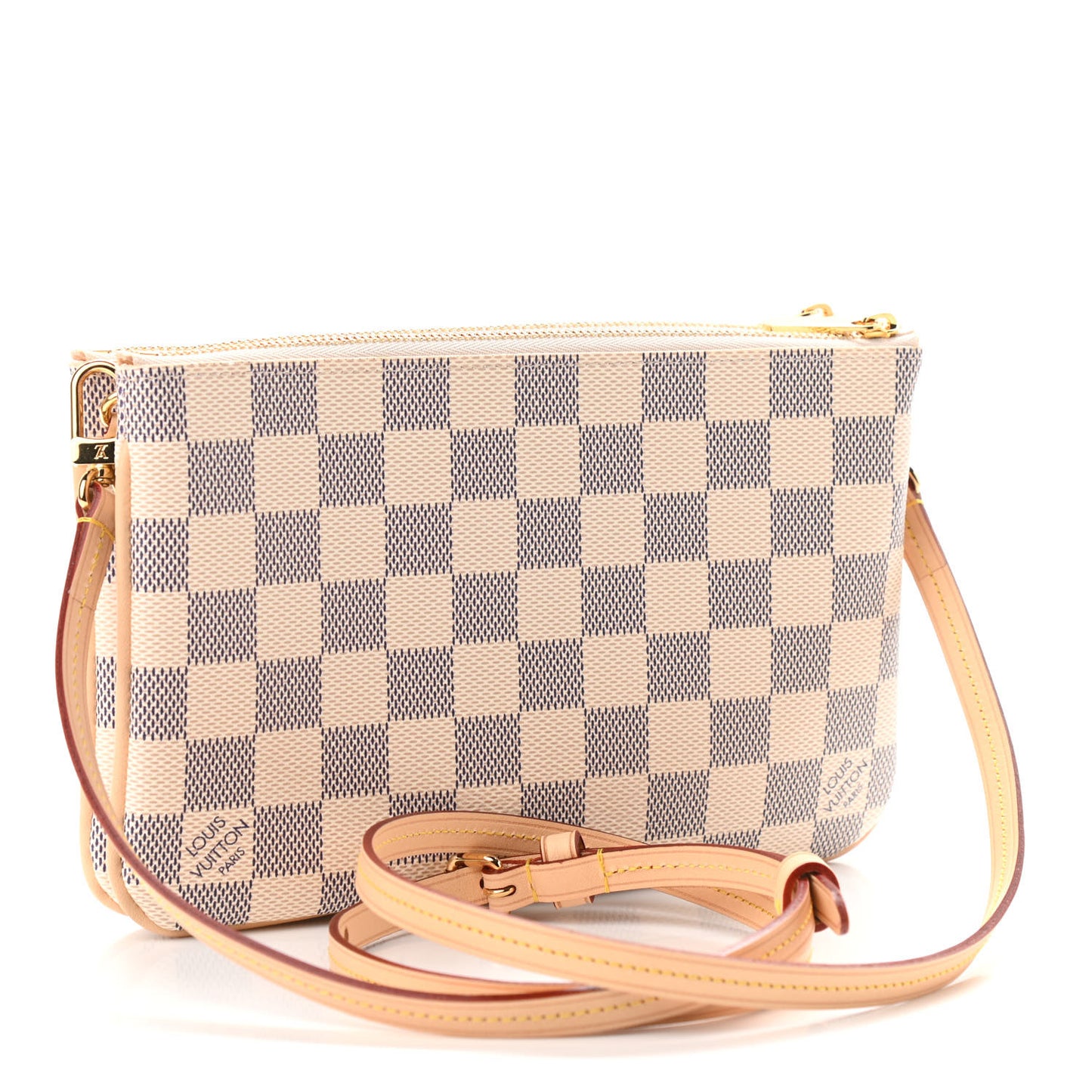 Damier Azur Double Zip Pochette
