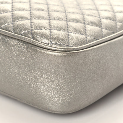 Gucci Laminated Nappa Web Trapuntata Small GG Shoulder Bag Argento 10 of 10