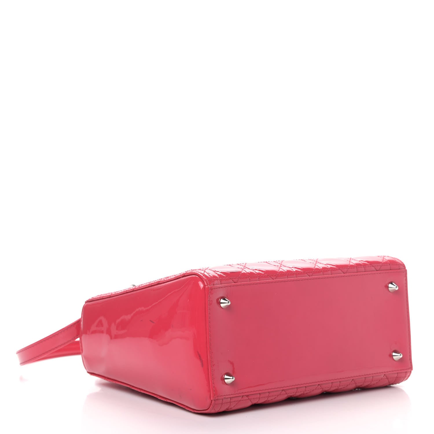 Christian Dior Patent Cannage Medium Lady Dior Fuchsia 3 of 5