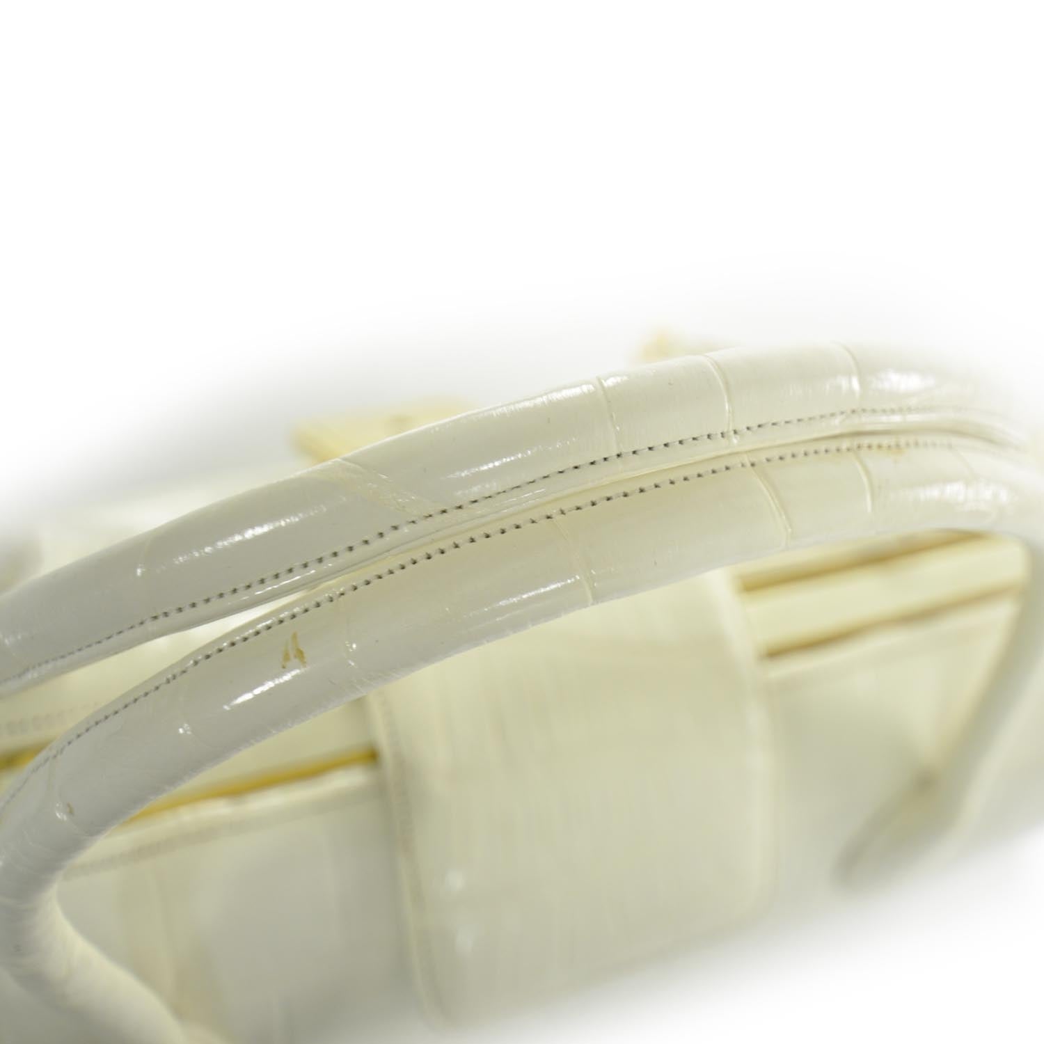 Judith Leiber Alligator Frame Bag White 4 of 11
