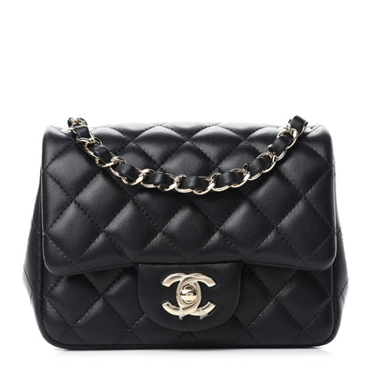 Chanel Lambskin Quilted Mini Square Flap Black 1 of 11