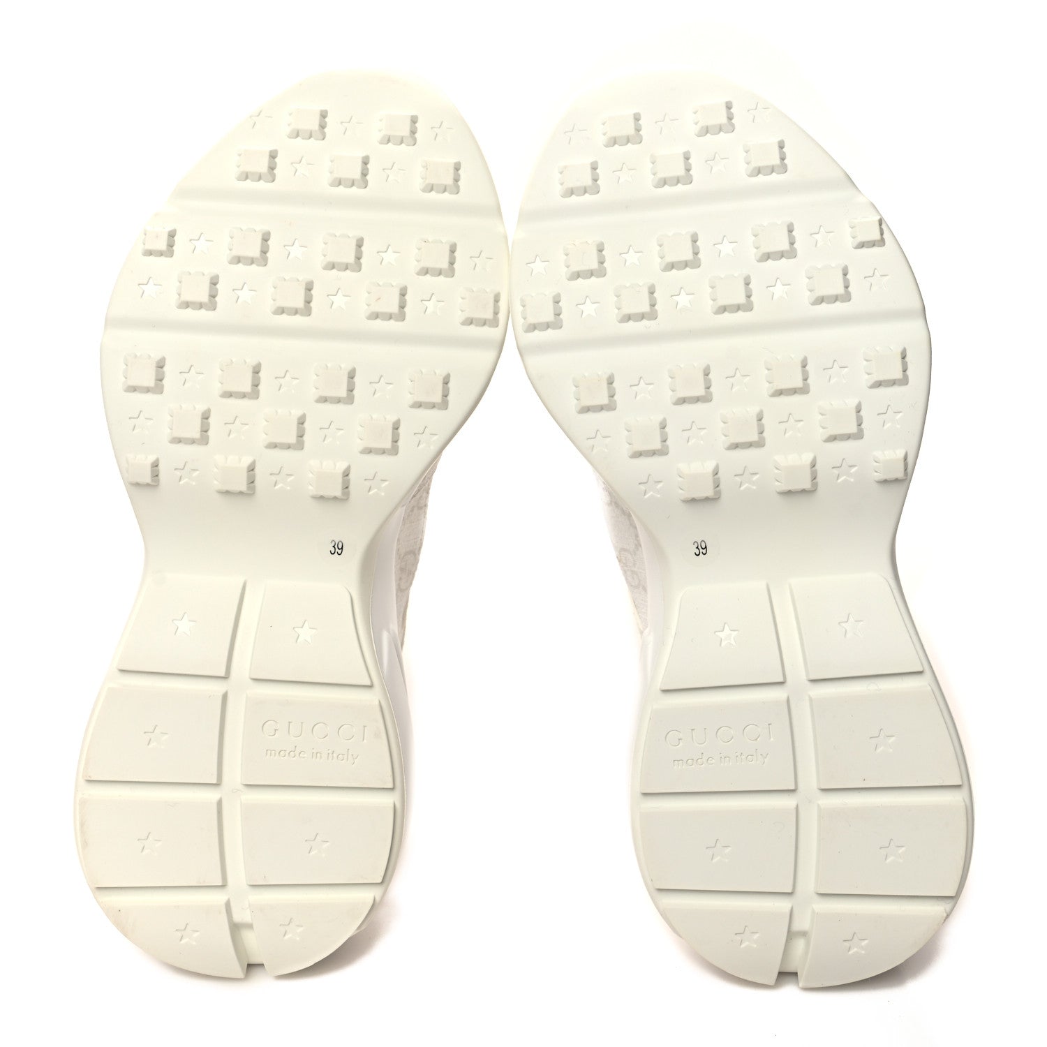 Gucci GG Supreme Monogram Womens Rhyton Sneakers 39 White 5 of 9
