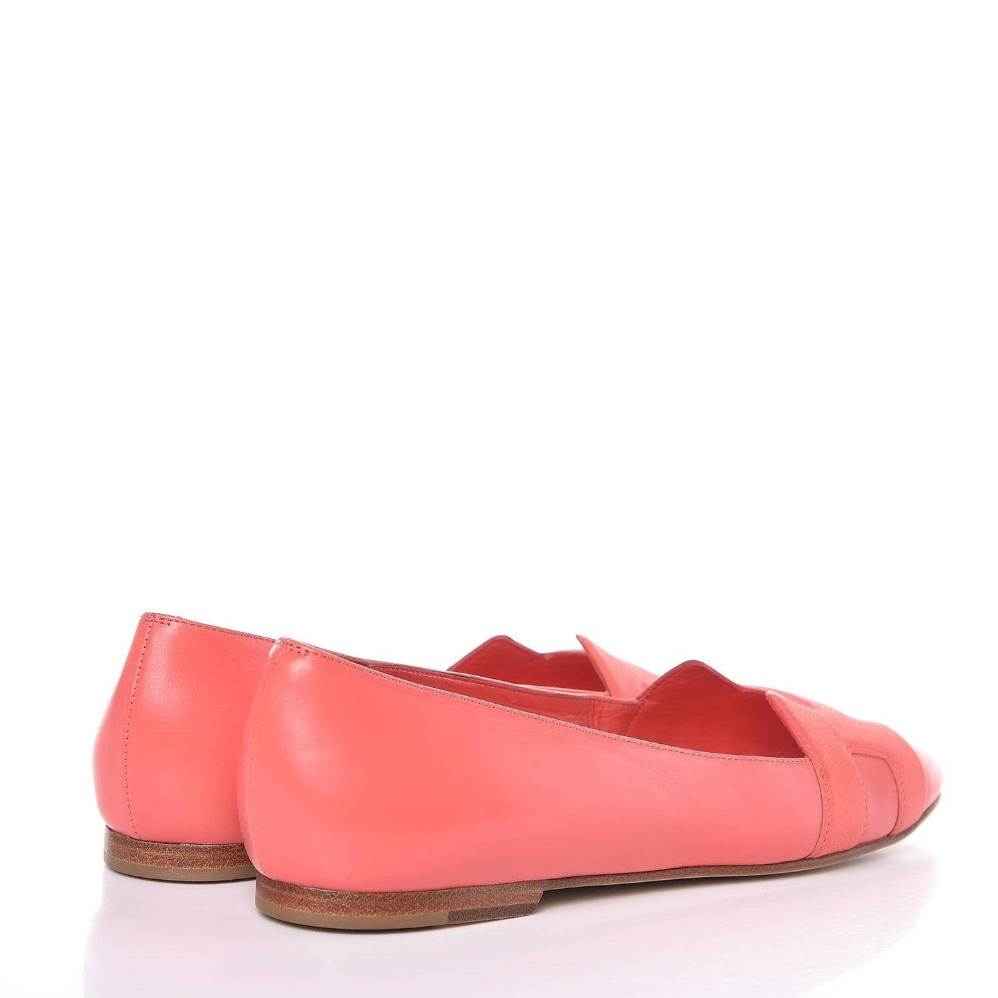 Calfskin Epsom Nice Ballerina Flats 37.5 Sorbet