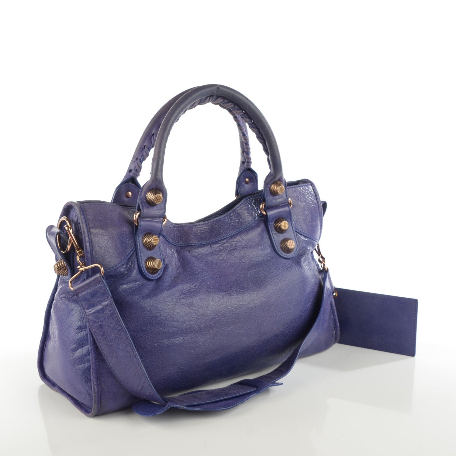 Balenciaga Agneau Giant 21 Rose Gold Hardware City Bleu Lavande 3 of 9