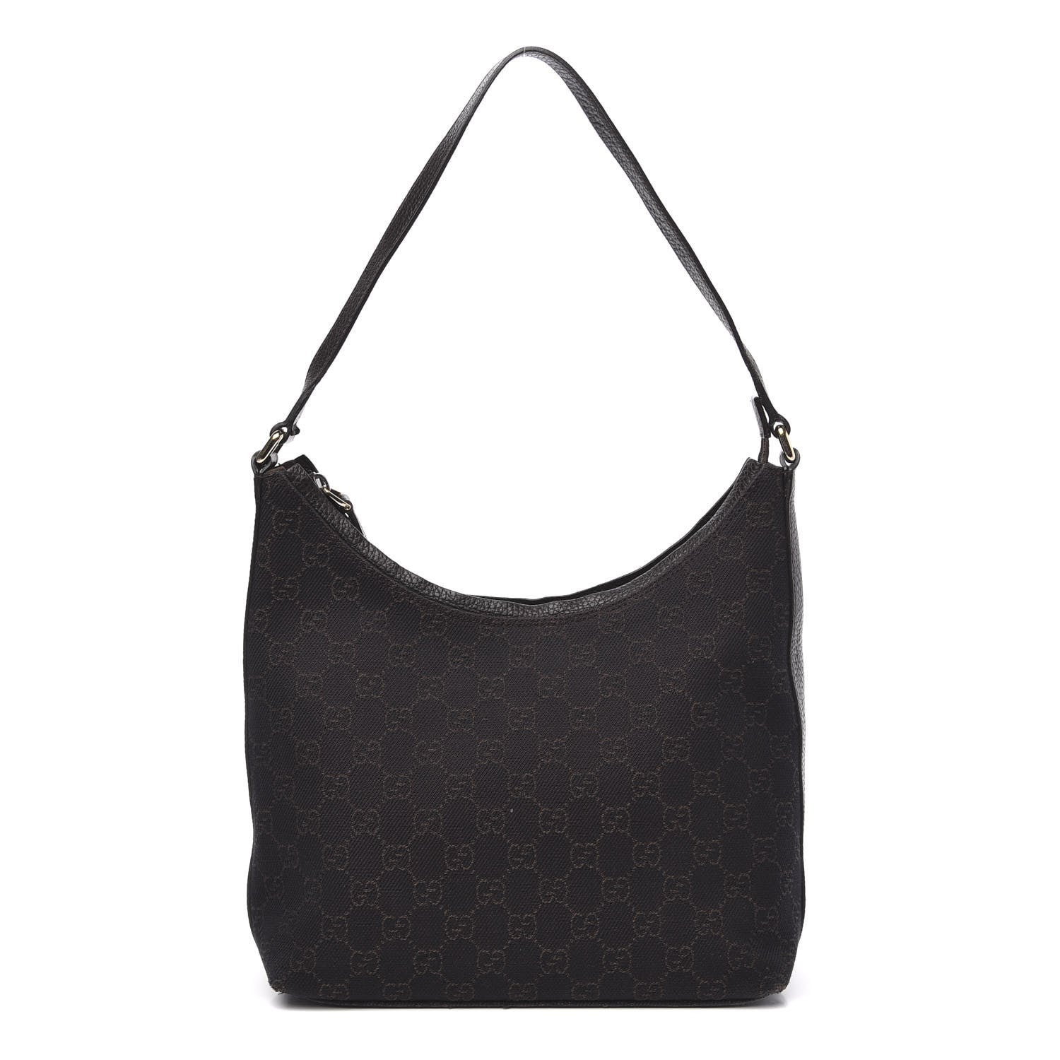 Gucci Monogram Hobo Dark Brown 1 of 10