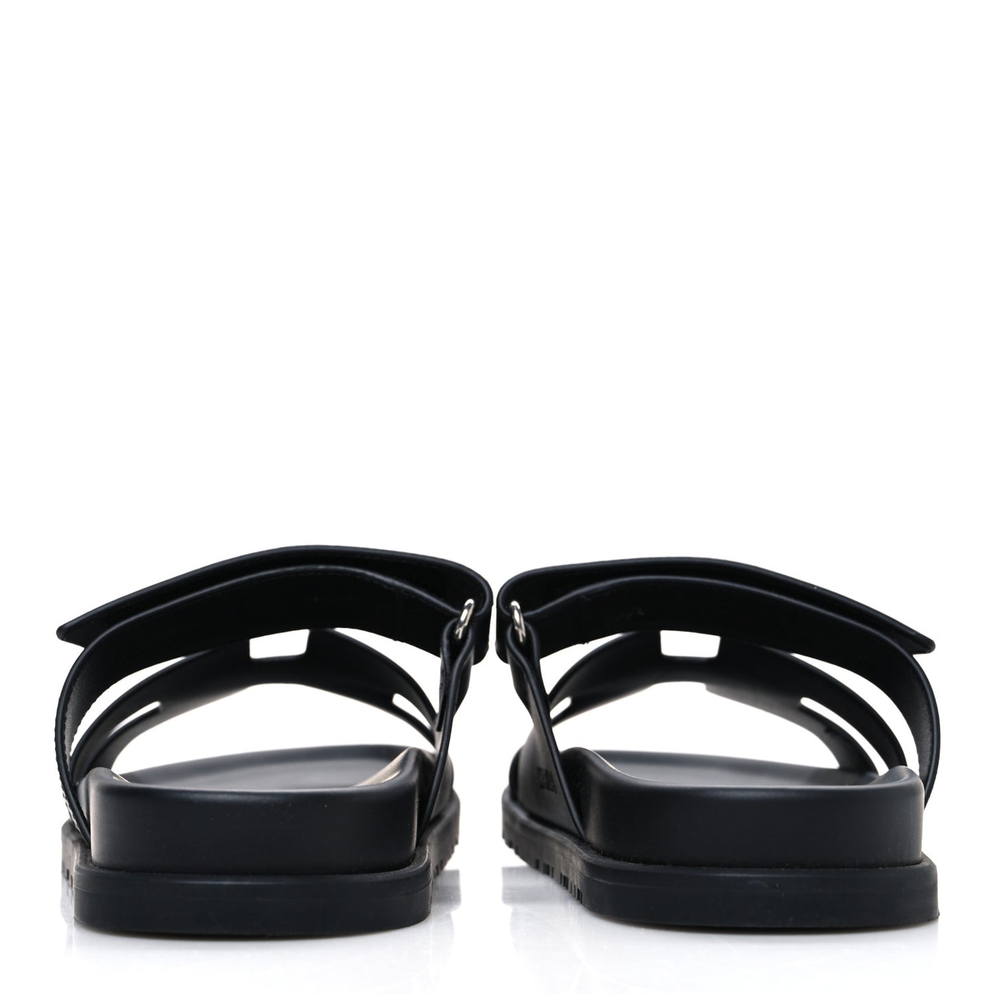 Calfskin Womens Chypre Sandals 38.5 Black