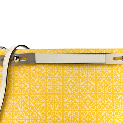 Loewe Engraved Calfskin Anagram Small Missy Bag Yellow White 8 of 10