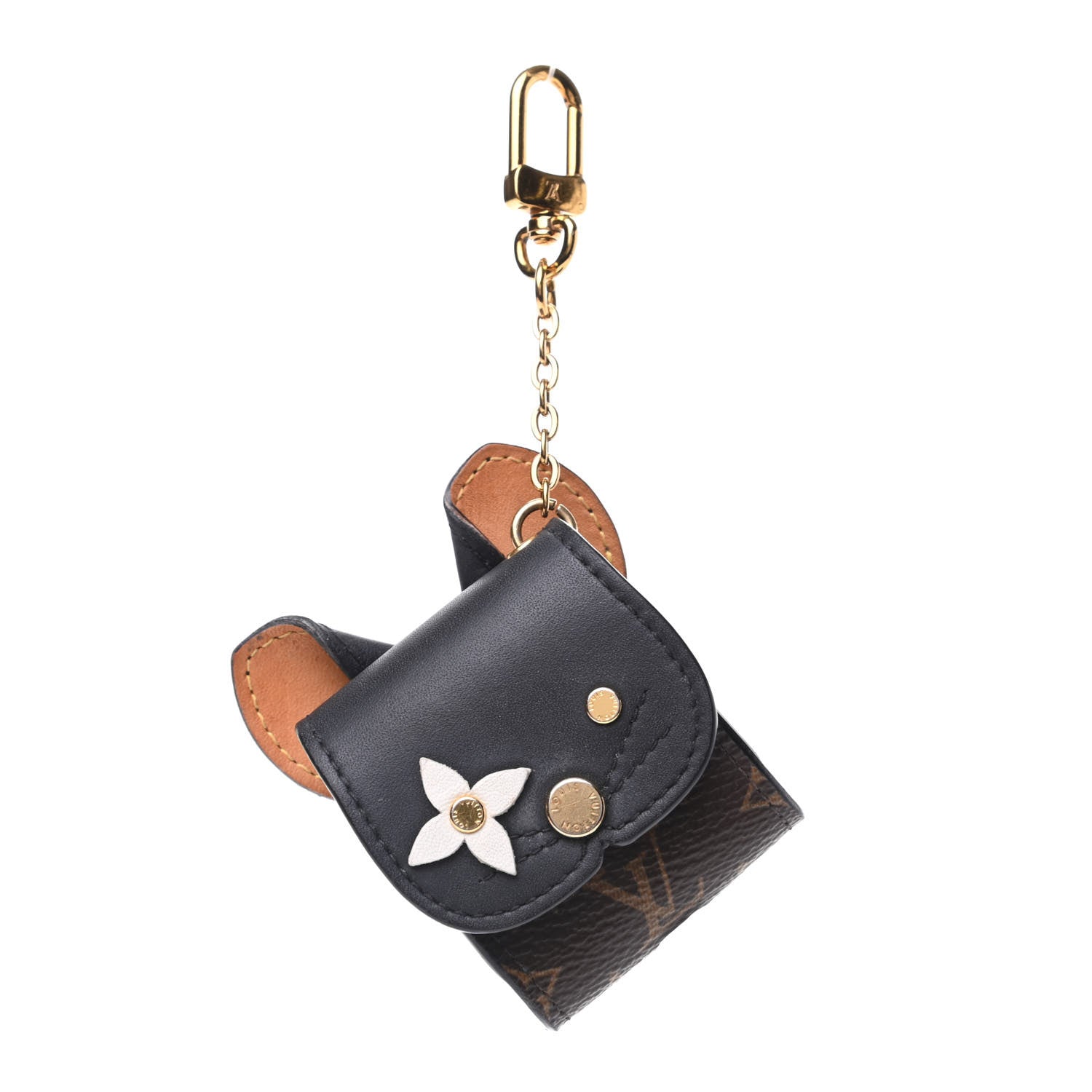 Louis Vuitton Monogram Cat Earphones Case Black 1 of 6