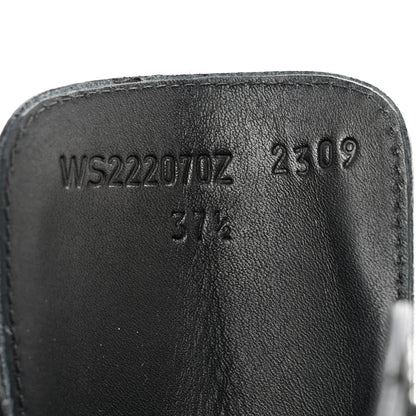 Hermes Glossed Calfskin Funk Ankle Boots 37.5 Black 8 of 9