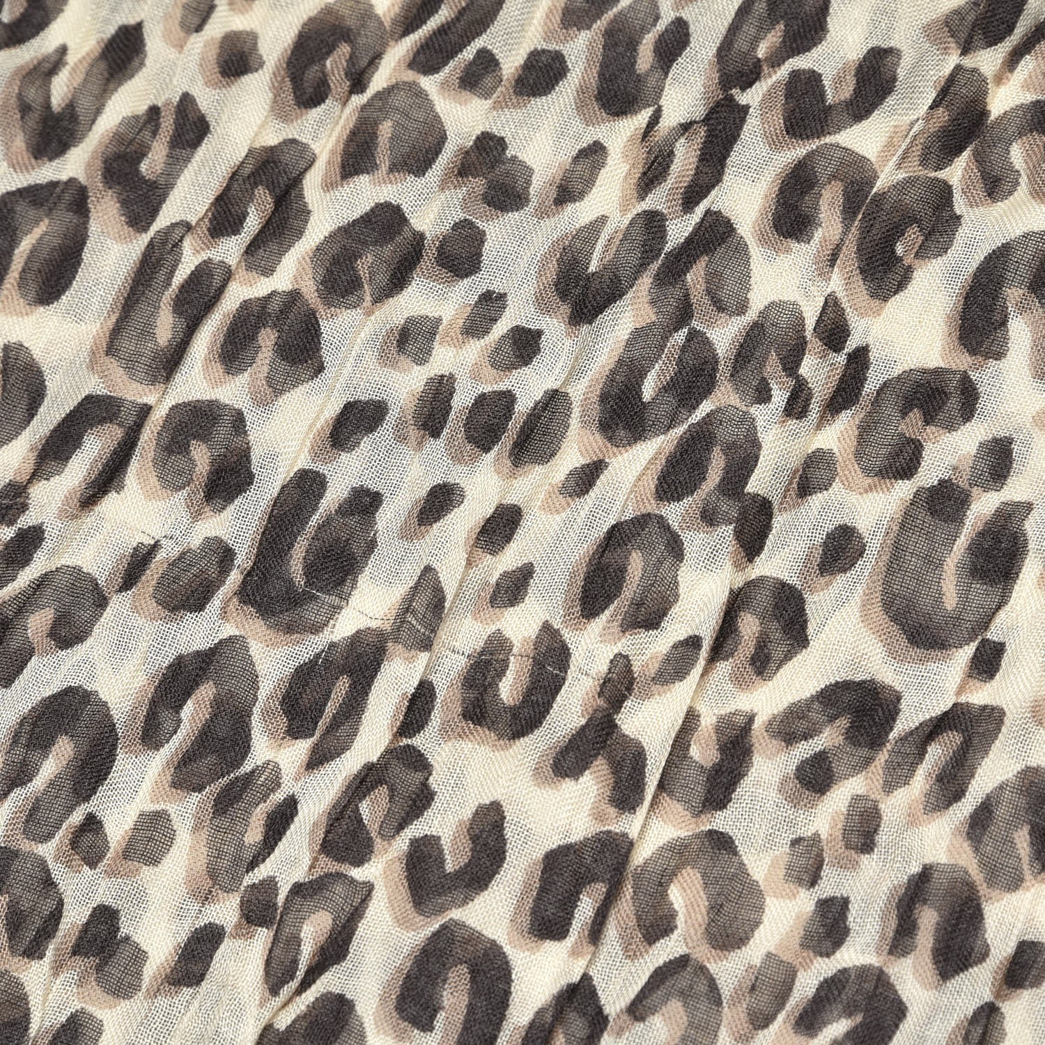 Louis Vuitton Cashmere Silk Leopard Stole Beige 6 of 9