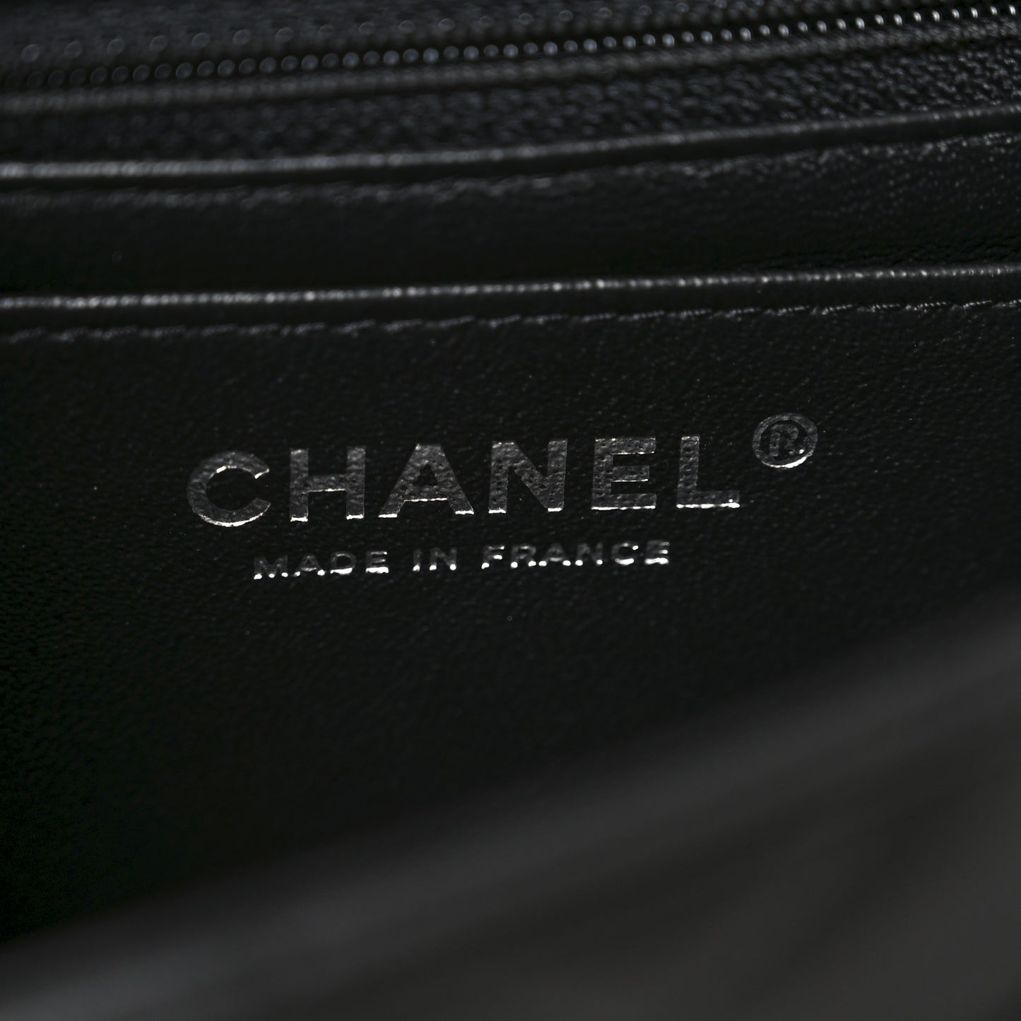 Lambskin Quilted Mini Rectangular Flap Black