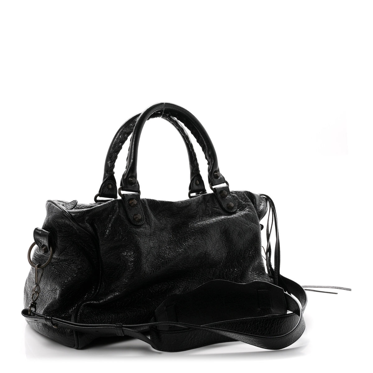 Balenciaga Agneau Classic Hardware Boston  Black 4 of 11